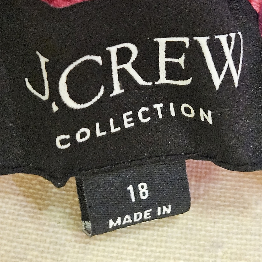 J.Crew Pink Bow-Front Midaxi Dress With Cut-Out Smocked Back,Size 18,NWT - Picture 15 of 16